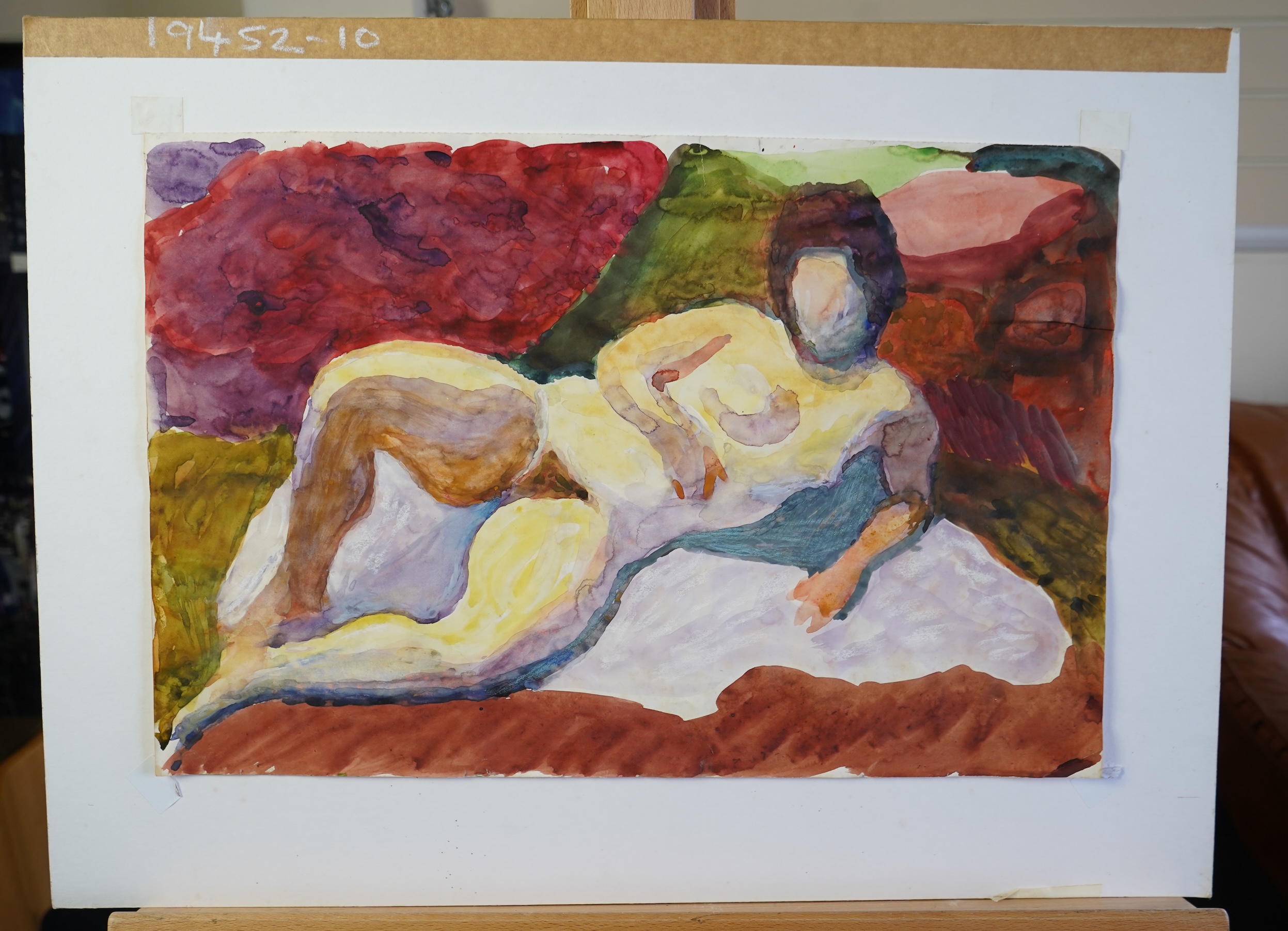 Zdzislaw Ruszkowski, Polish 1907–1991, Reclining nude